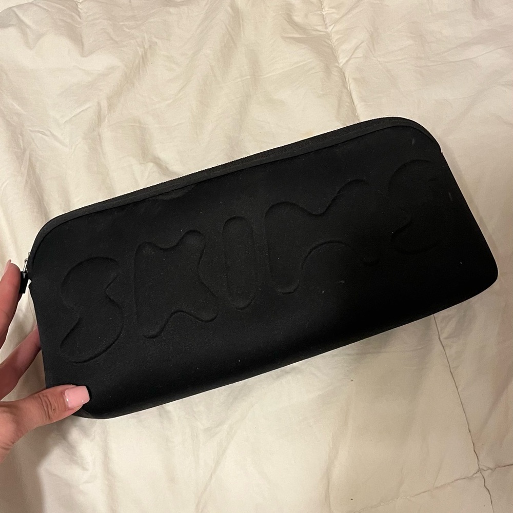 Skims Black Cosmetic Bag